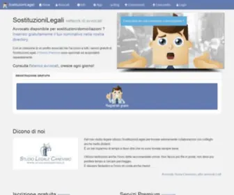 Sostituzionilegali.it(Network di avvocati) Screenshot