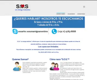 Sosunamigoanonimo.com.ar( SOS un amigo anónimo) Screenshot