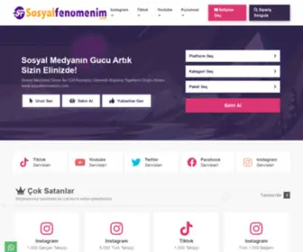 Sosyalfenomenim.com(Sosyal Medya Hizmetleri) Screenshot