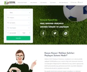Sosyalsport.com(Sosyal Sport) Screenshot