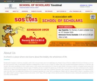 Sosyavatmal.edu.in(School of Scholars) Screenshot