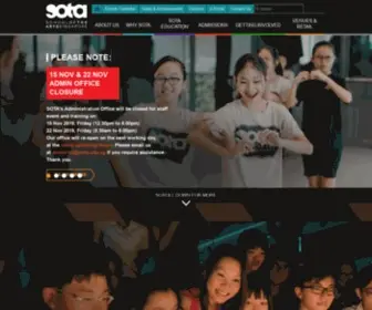 Sota.edu.sg(School of the Arts Singapore (SOTA)) Screenshot