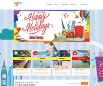 Sotanetwork.com(Grab the Best Travel Deals from Licensed Malaysian Travel Agents) Screenshot