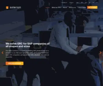 Soterion.com(We Solve GRC for SAP companies) Screenshot