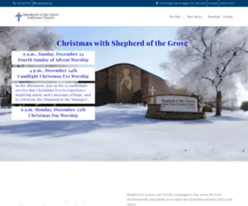 Sotg.org(Shepherd of the Grove Church) Screenshot