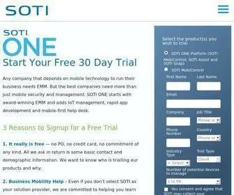 Soti.net(Enterprise Mobility Solutions) Screenshot
