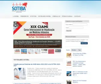 Sotiba.org.br(Sociedade de Terapia Intensiva da Bahia) Screenshot