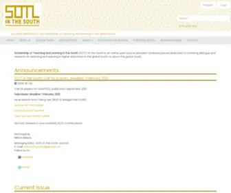 Sotl-South-Journal.net(Scholarship of Teaching and Learning in the South) Screenshot