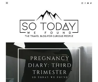 Sotodaywefound.com(So Today We Found) Screenshot