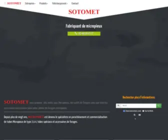 Sotomet.com(Fabriquant de micropieux à ChâtelleraultOutils de forage pour le BTP et industriels de la métallurgie dans la vienne 86) Screenshot