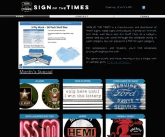 Sottproducts.com(Sign of The Times) Screenshot