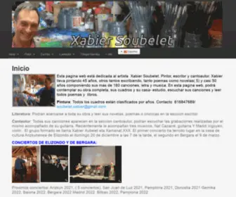 SoubeletXabier.com(Xabier Soubelet) Screenshot