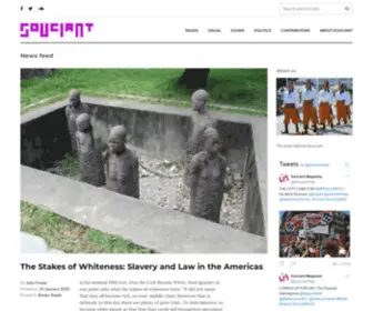 Souciant.com(A magazine of politics and culture) Screenshot