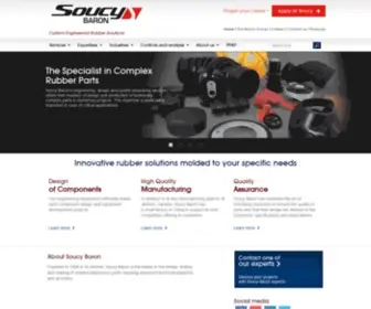 Soucybaron.com(Custom Rubber Solutions) Screenshot