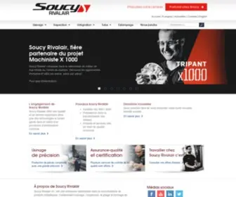 Soucyrivalair.com(Fonderie, caoutchouc, UHMW) Screenshot