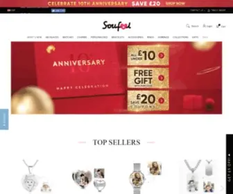 Soufeel.co.uk(Personalised Jewellery and Gifts) Screenshot