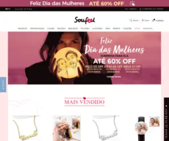 Soufeeljoias.com.br(Presentes personalizados e ideias exclusivas para presentes) Screenshot