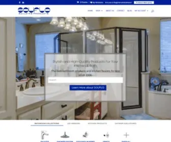 Souflo.com(Buy the Best Bathroom Fixtures & Kitchen Faucets for Sale) Screenshot