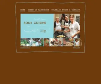 Soukcuisine.com(Welkom bij Souk Cuisine) Screenshot