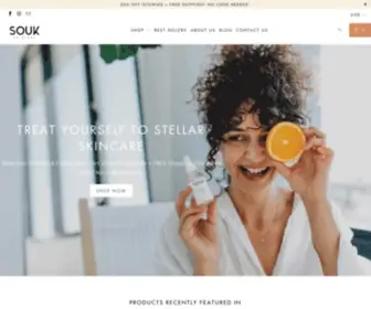 Soukskincare.com(SOUK Skincare) Screenshot