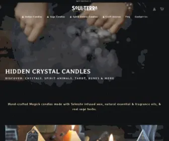 Soul-Terra.com(Mystery Pyramid Candles with Crystals) Screenshot