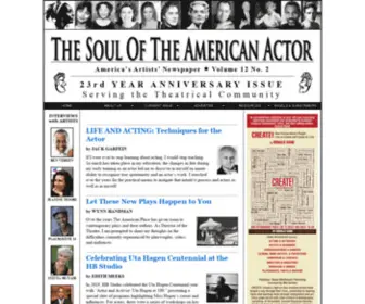 Soulamericanactor.com(The Soul of the American Actor) Screenshot