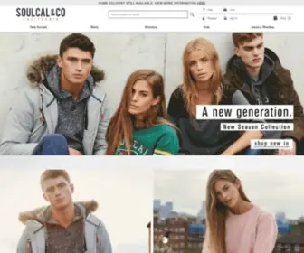 Soulcal.co.uk(Lifestyle Clothing and Accessories for Men and Women) Screenshot
