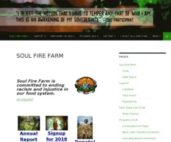 Soulfirefarm.org(SOUL FIRE FARM) Screenshot