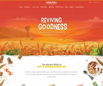 Soulfull.in(Shop for Tasty and Healthy Millet based Snacks and Cereal Online) Screenshot