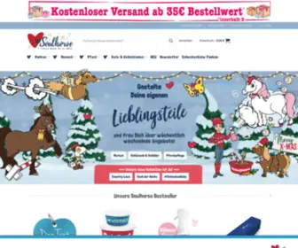 Soulhorse.de(Der Geschenkeshop für Pferdeliebhaber/innen und Reiter/innen) Screenshot