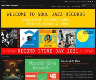 Souljazzrecords.co.uk(Sounds of the Universe) Screenshot