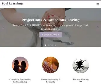 Soullearnings.com(What is your soul yearning for you to learn) Screenshot