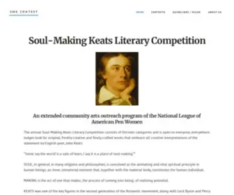 Soulmakingcontest.us(Keats Literary Competition) Screenshot