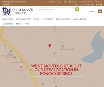 Soulmanscorner.com(Rare Antiques and Collectibles in Southern Colorado) Screenshot