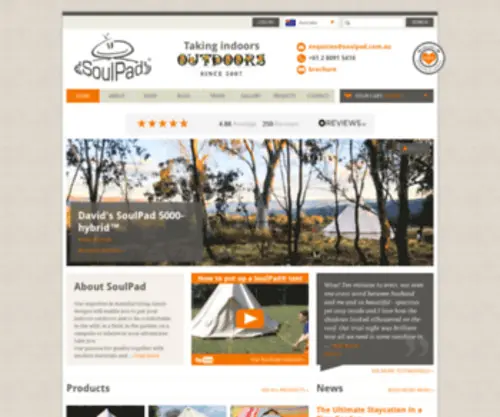 Soulpad.com.au(SoulPad Tents) Screenshot