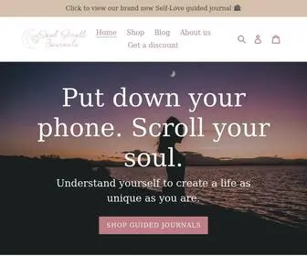 Soulscrolljournals.com(Soul Scroll Journals Guided Journaling Prompts) Screenshot