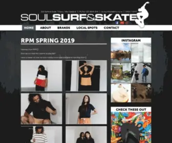 Soulsurfskate.co.nz(Soul Surf & Skate) Screenshot