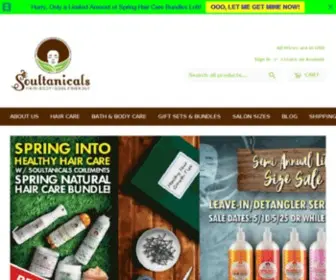 Soultanicals.com(Afro, vegan, natural, handmade haircare products) Screenshot