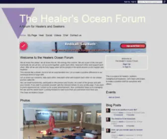 Soultemplenet.org(The Healer's Ocean Forum) Screenshot