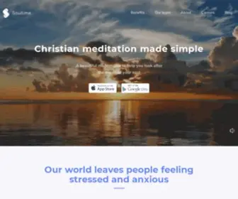 Soultime.com(Christian meditation made simple) Screenshot