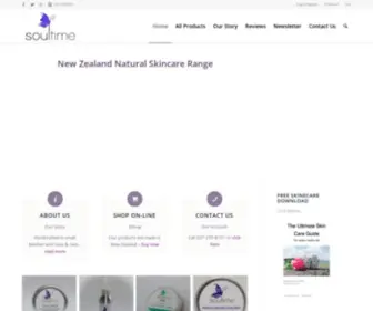 Soultimeskincare.co.nz(Soultime Skincare Range) Screenshot