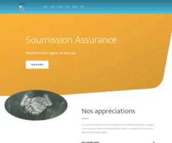 Soumissionassurance.net(Où placer votre argent) Screenshot