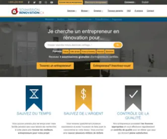 Soumissionrenovation.ca(Entrepreneurs en rénovations) Screenshot