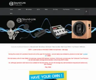 Sound-Link.co.uk(Sound-Link ProAudio) Screenshot