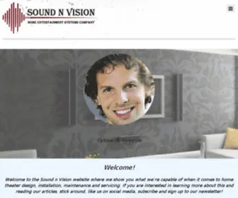 Sound-N-Vision.com(Professional Website Design Company in New Jersey) Screenshot