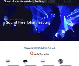 Sound-SYstem-Hire.co.za(Sound Hire Johannesburg) Screenshot