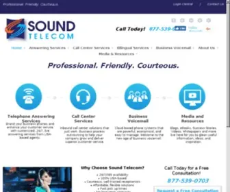 Sound-Tele.com(Telephone Answering Service) Screenshot