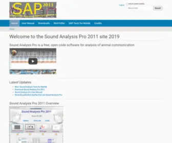 Soundanalysispro.com(Plone site) Screenshot