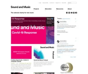 Soundandmusic.org(Sound and Music) Screenshot