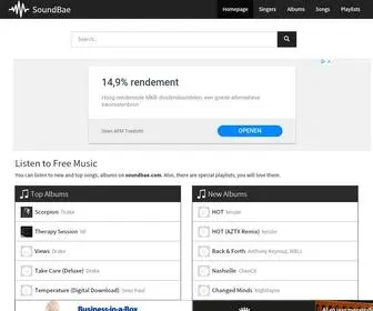 Soundbae.com(Listen to Free Music) Screenshot
